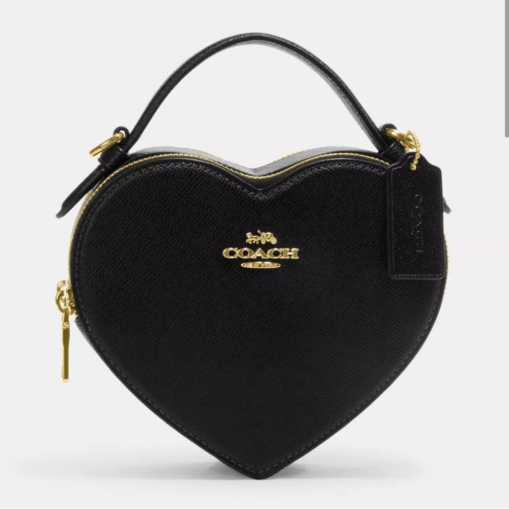 Coach Black Heart-Shaped Women's Bag